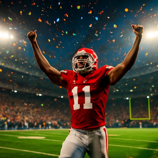 f111 NFL মাঠের রাতের দৃশ্য